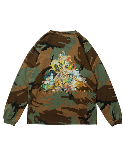 ETERNAL FRIENDS LS TEE - CAMO