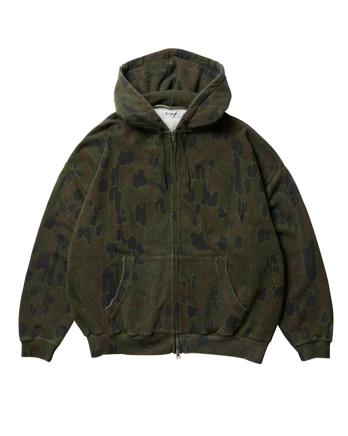 DOKURO CAMO ZIP HOODIE - OLIVE