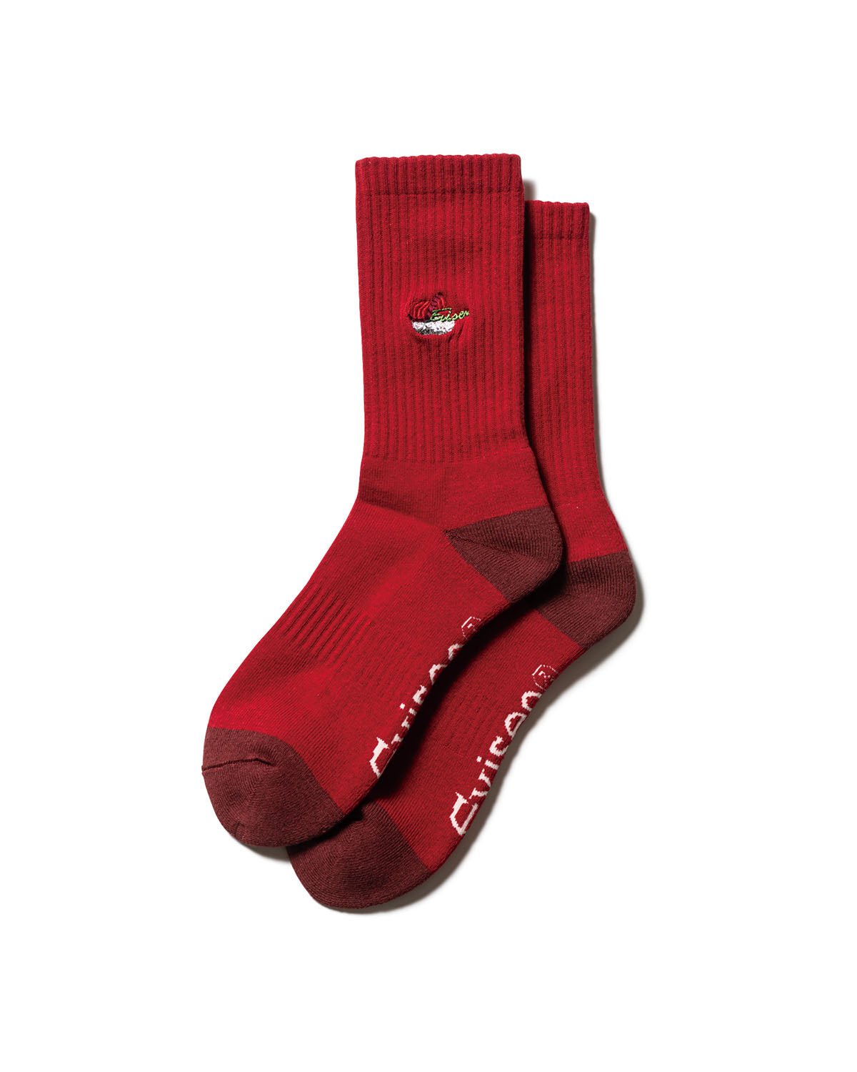 SUSHI LOGO SOCKS - CARDINAL