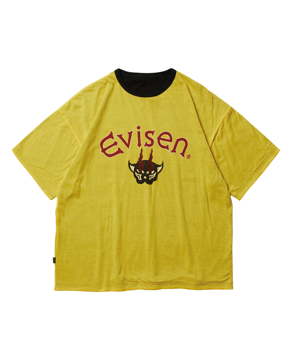 KOTORA REVERSIBLE TEE - YELLOW X BLACK