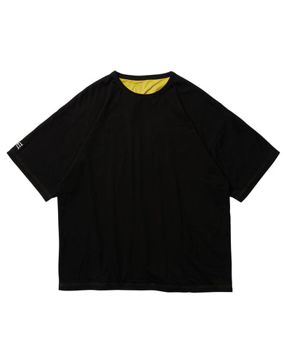 KOTORA REVERSIBLE TEE - YELLOW X BLACK