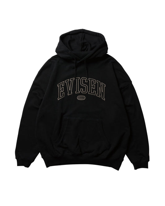 COLLEGE LOGO HOODIE - BLACK