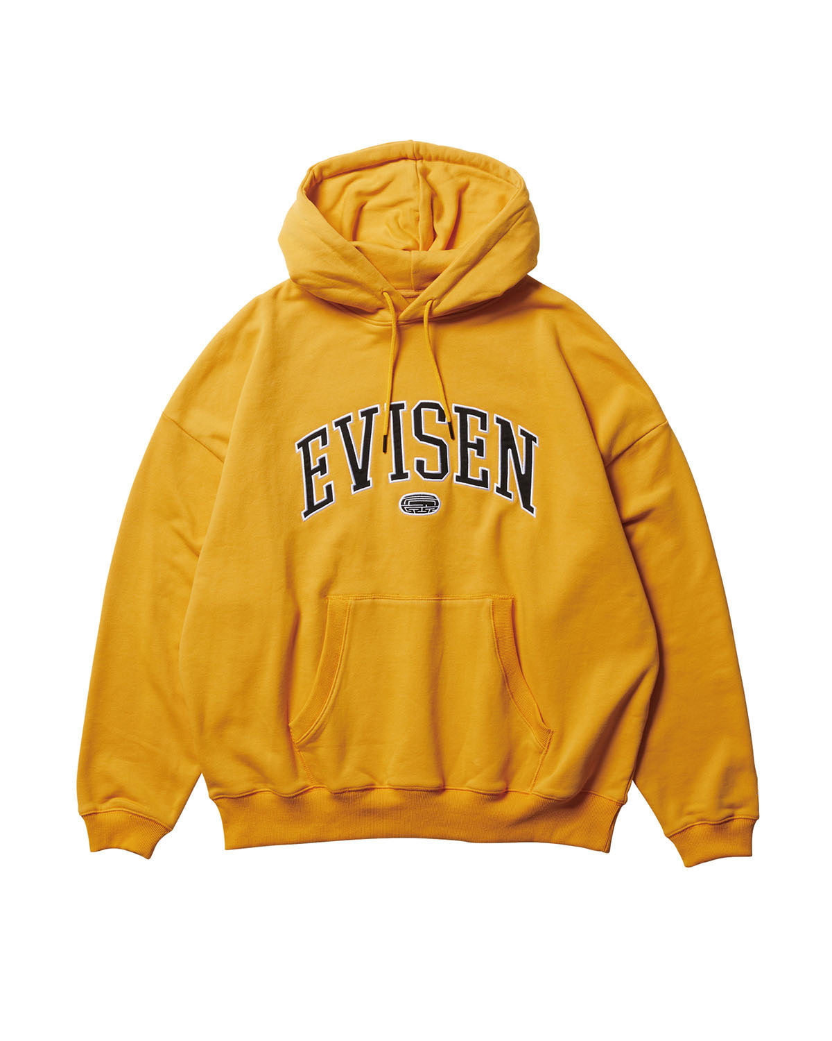 COLLEGE LOGO HOODIE - MUSTARD