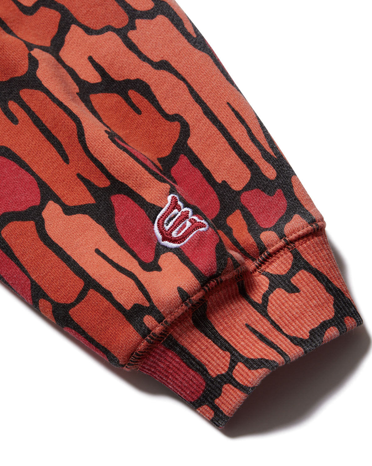 DOKURO CAMO ZIP HOODIE - ORANGE