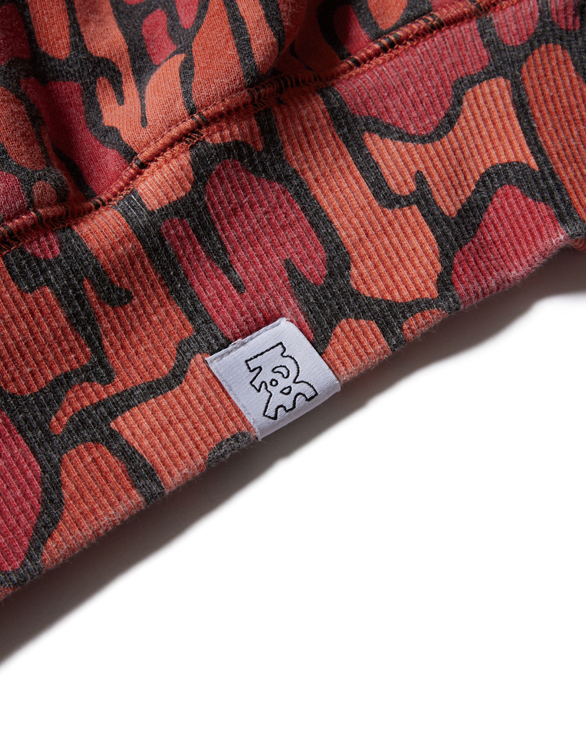 DOKURO CAMO ZIP HOODIE - ORANGE