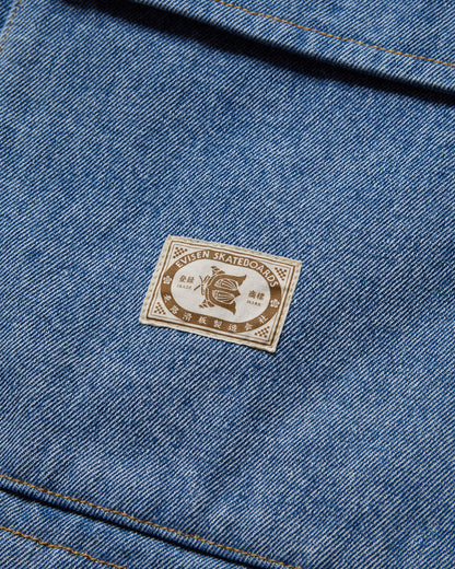 SHRIMP DENIM COVERALL - BLUE