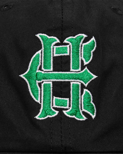  HUF x EVISEN CROSS LOGO HAT - BLACK