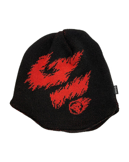 FIRE LEOPARD FLAP BEANIE