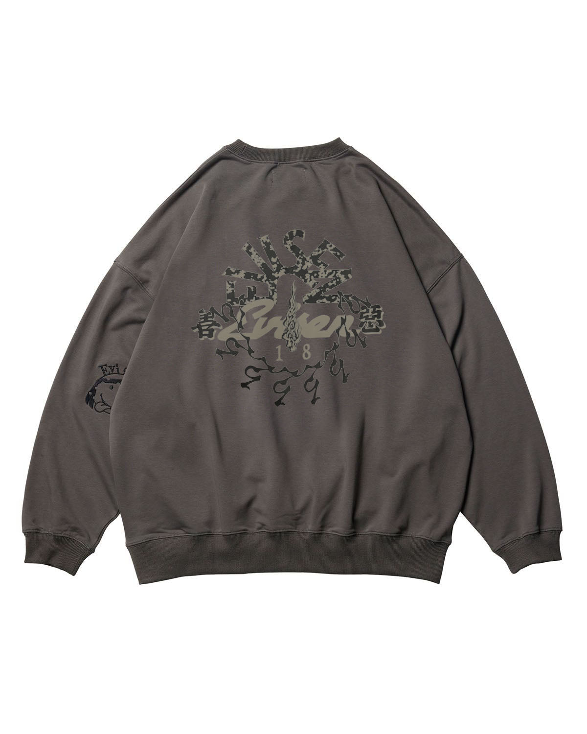 INDIVISIBLE LIGHT WEIGHT CREWNECK - CHARCOAL