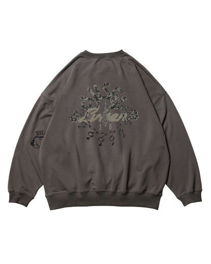 INDIVISIBLE LIGHT WEIGHT CREWNECK - CHARCOAL