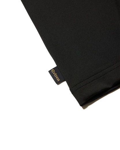 FIRE RECTANGLE LOGO POCKET TECH TEE - BLACK