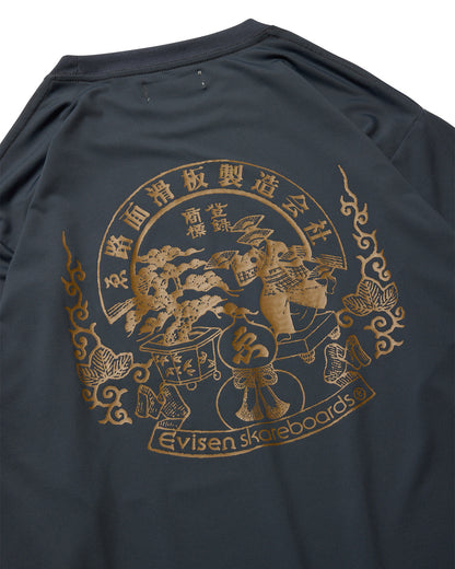 EMBLEM POCKET TECH LS TEE - DARK NAVY