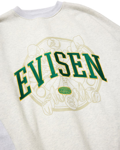 COLLEGE OVER LOGO SWEAT - PURPLE