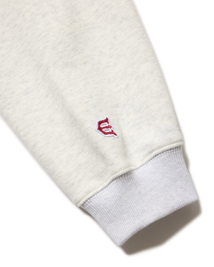 COLLEGE OVER LOGO SWEAT - PURPLE