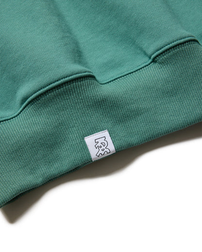 TIGER MATCH EMBLEM CREW SWEAT - TURQUOISE