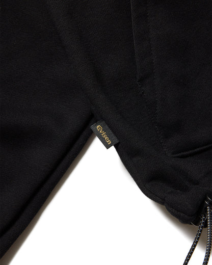 MIND LAND HALF ZIP SWEAT - BLACK