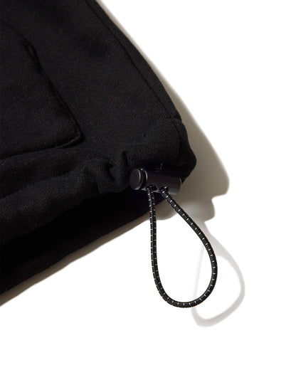 MIND LAND HALF ZIP SWEAT - BLACK
