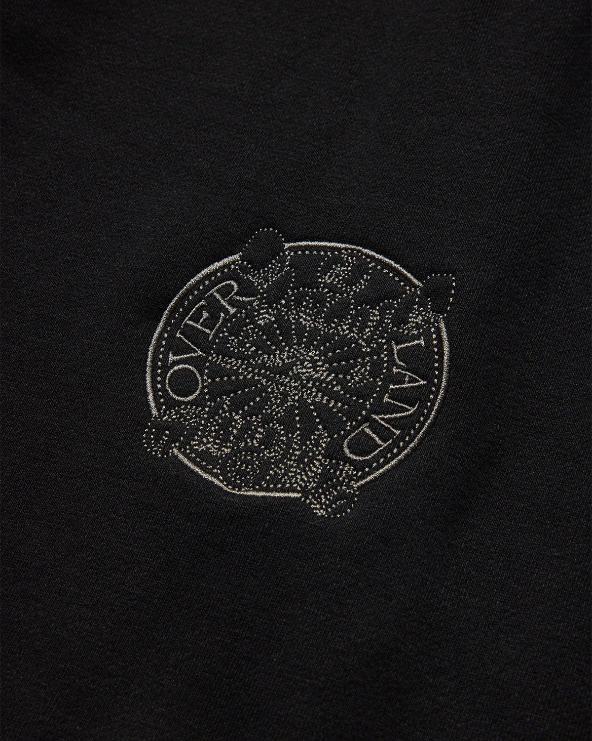 MIND LAND HALF ZIP SWEAT - BLACK