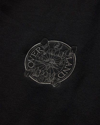 MIND LAND HALF ZIP SWEAT - BLACK