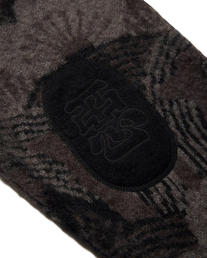 KABUTO MOHAIR CREW KNIT - BLACK / GREY