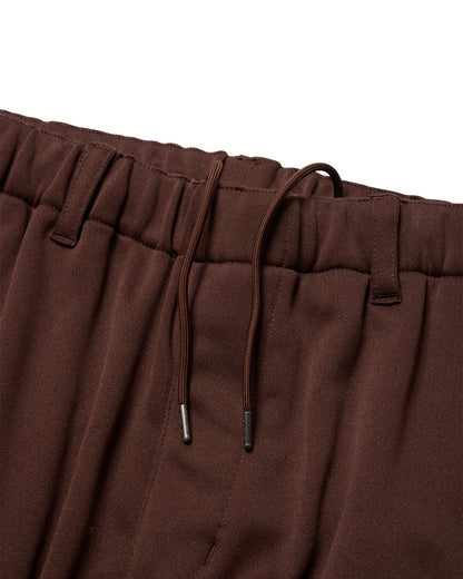 E LOGO TRACK PANTS - BROWN