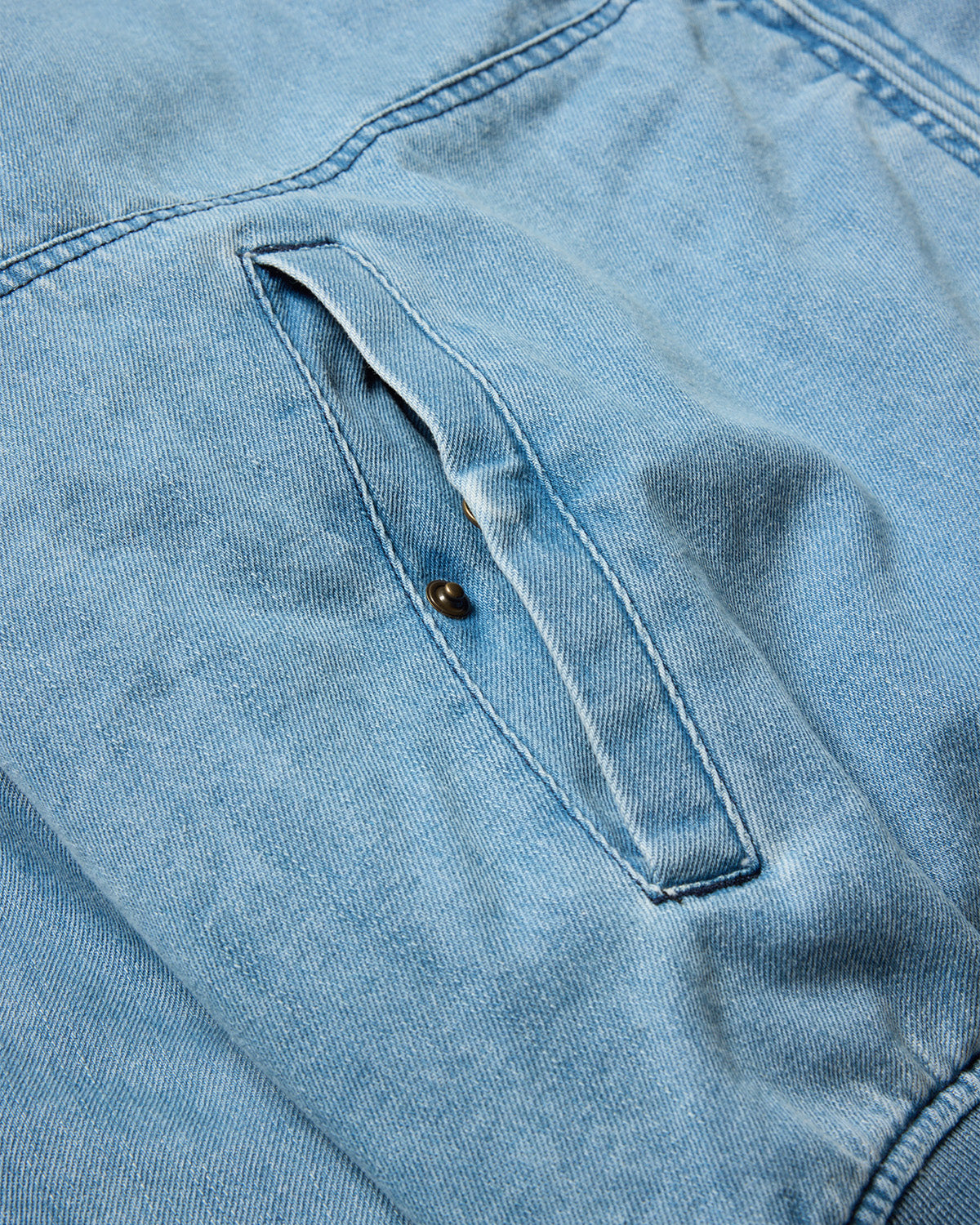 EYE FIRE DENIM PUFF JACKET - BLUE