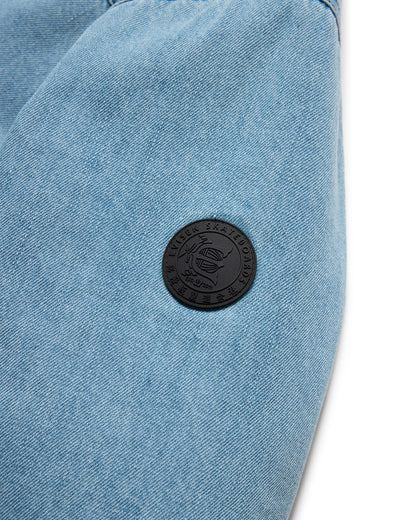 EYE FIRE DENIM PUFF JACKET - BLUE