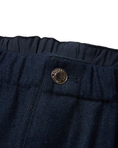 2-WAY WOOL WIDE PANTS - NAVY
