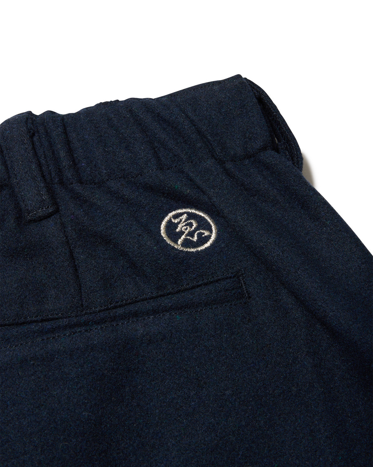 2-WAY WOOL WIDE PANTS - NAVY