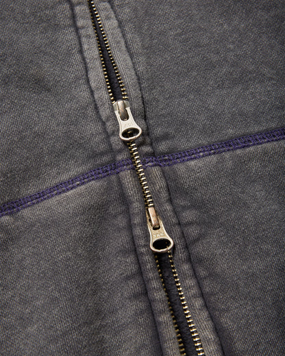 LOGO ZIP HOODIE - MOCHA