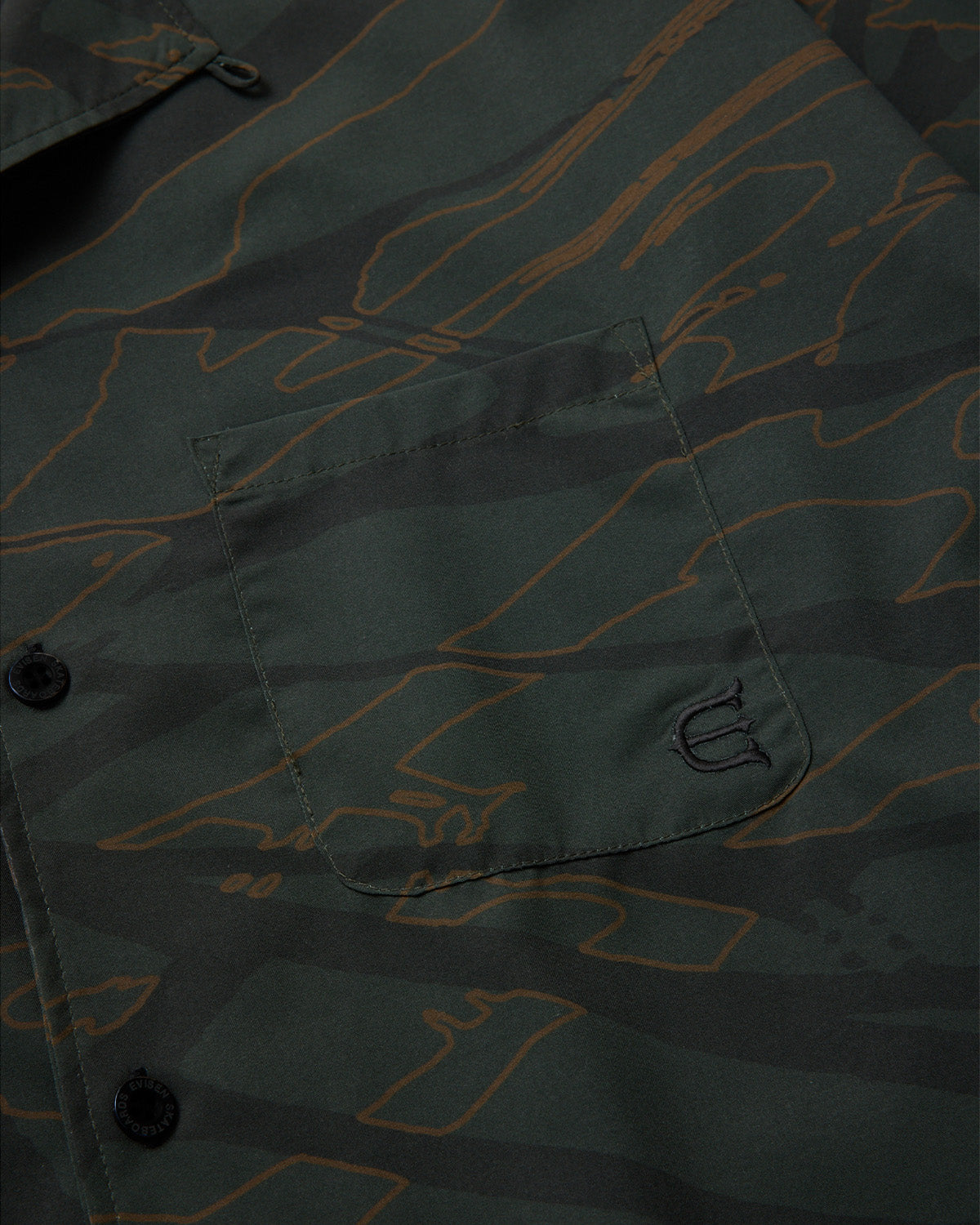 CLASH CAMO SHIRT - BLACK