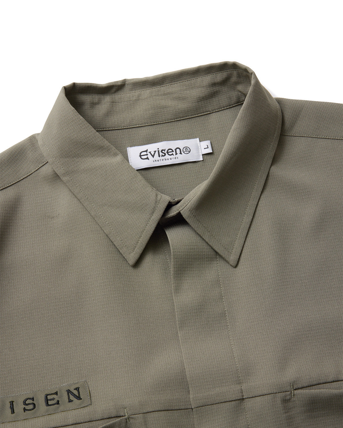 EVITARY SHIRT - OLIVE – Evisen Skateboards ゑ (エビセン スケート