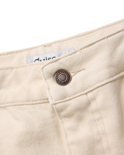 SUSHI DENIM SHORTS - IVORY
