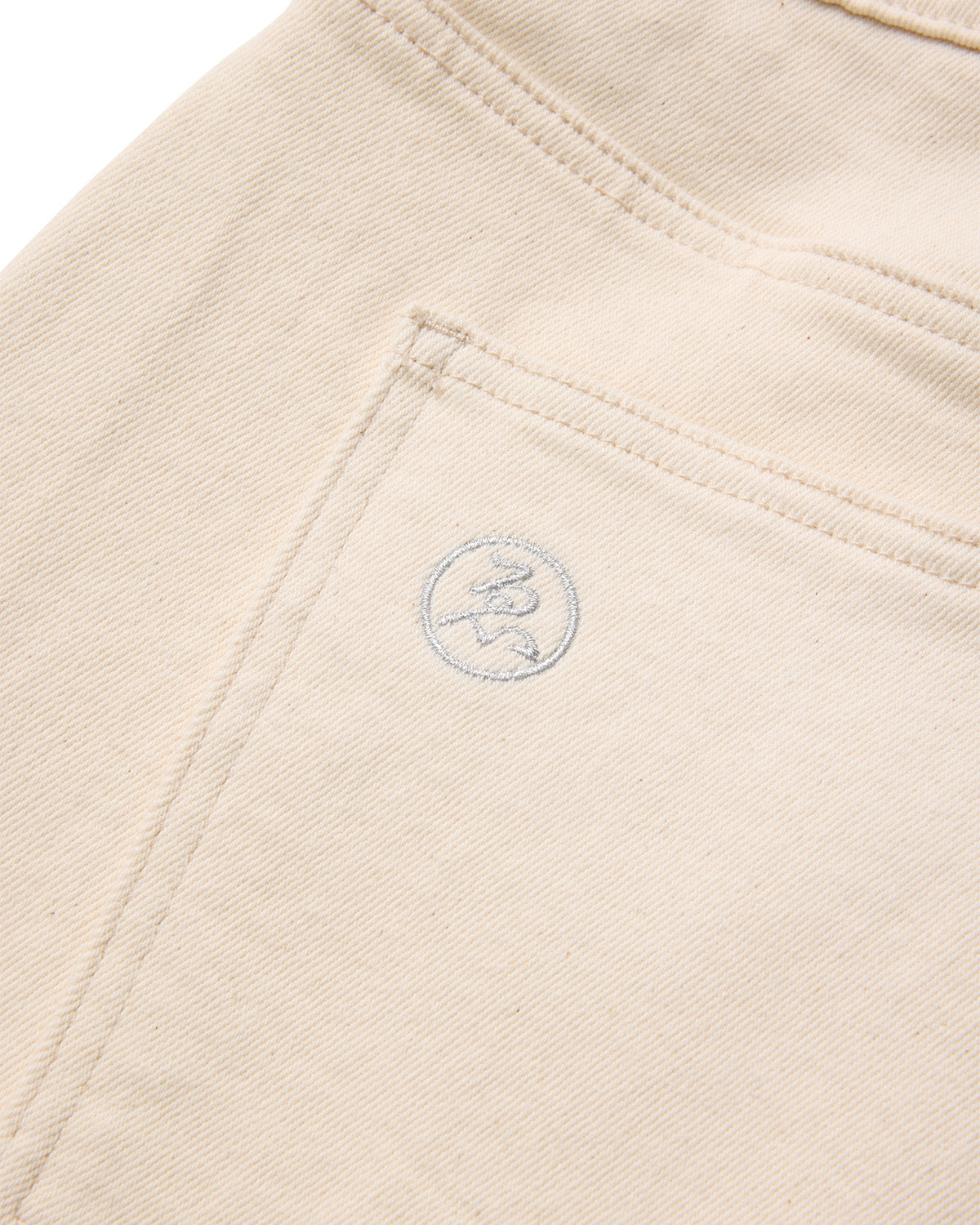 SUSHI DENIM SHORTS - IVORY