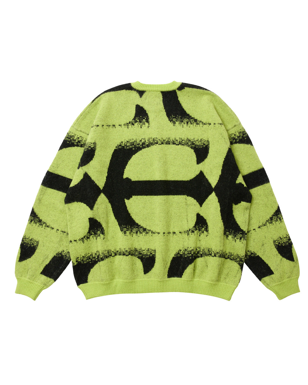 PATTERN MOHAIR KNIT - GREEN