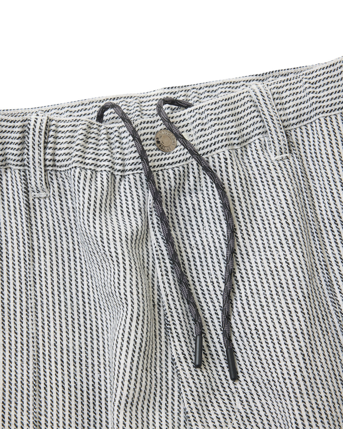 JACQUARD PINTUCK PANTS - WHITE