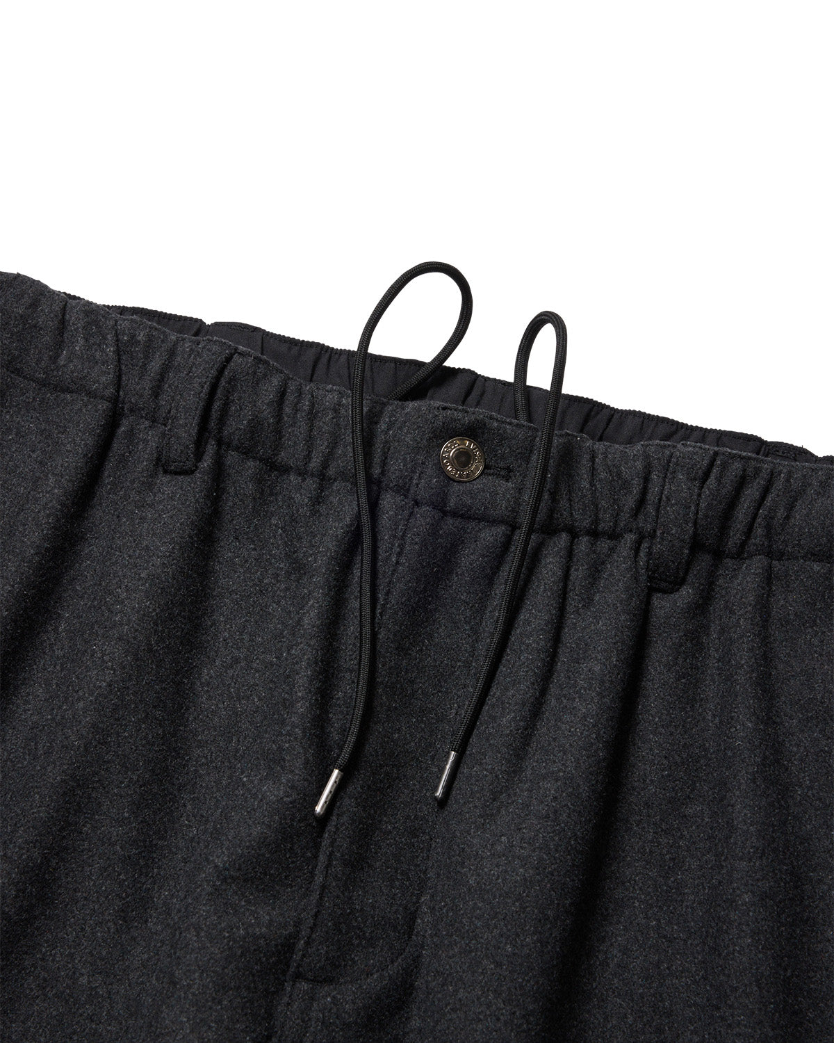 2-WAY WOOL WIDE PANTS - CHARCOAL