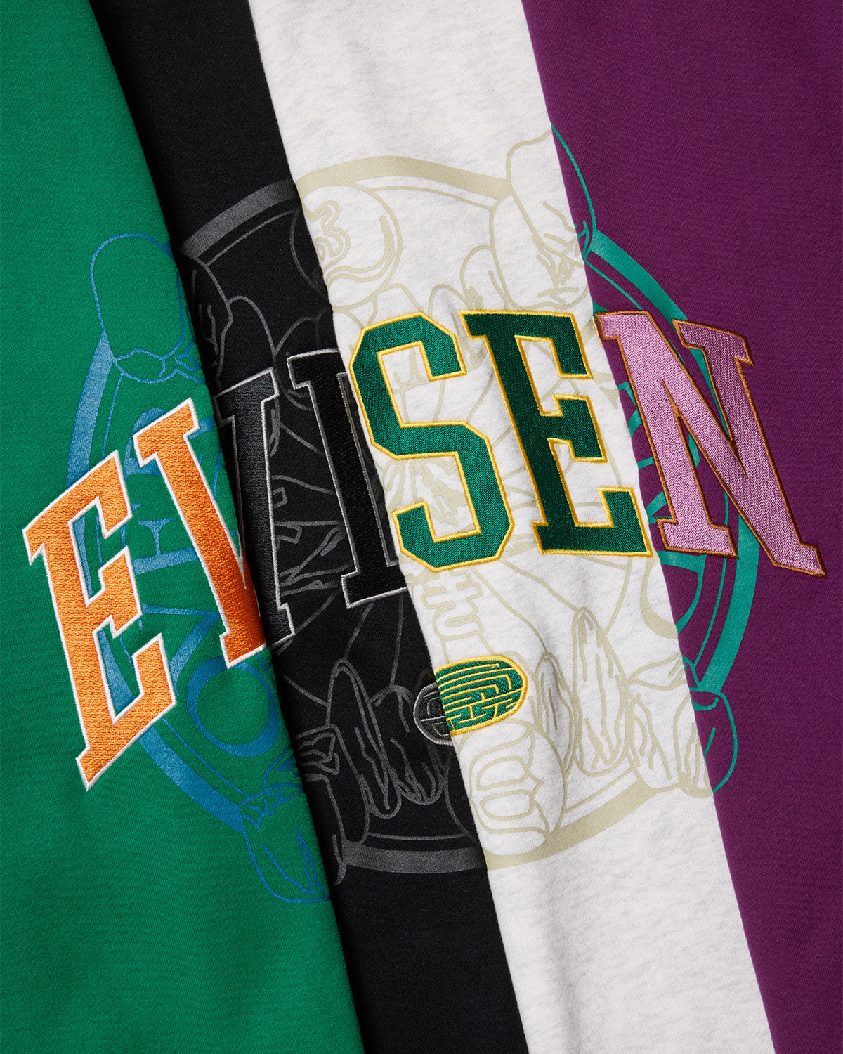 COLLEGE OVER LOGO SWEAT - PURPLE
