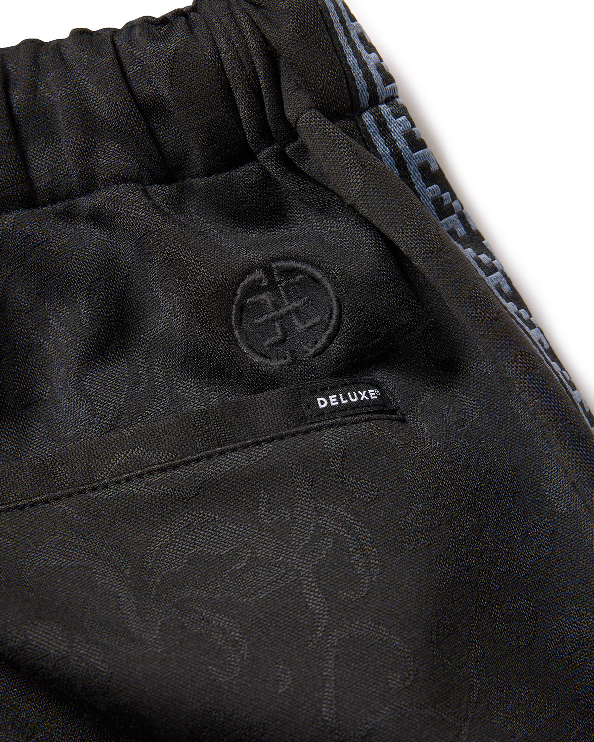 DELUXE x EVISEN BOTANIC TRACKSUIT PANTS - BLACK – Evisen