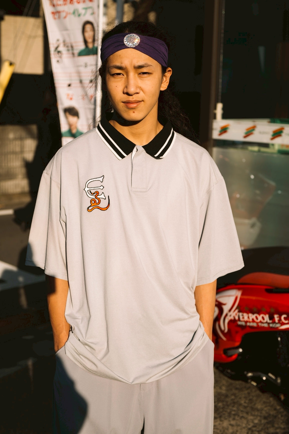 EVISEN HOOL POLO 新品 Lサイズ EE LOGO POLO - GREY – Evisen