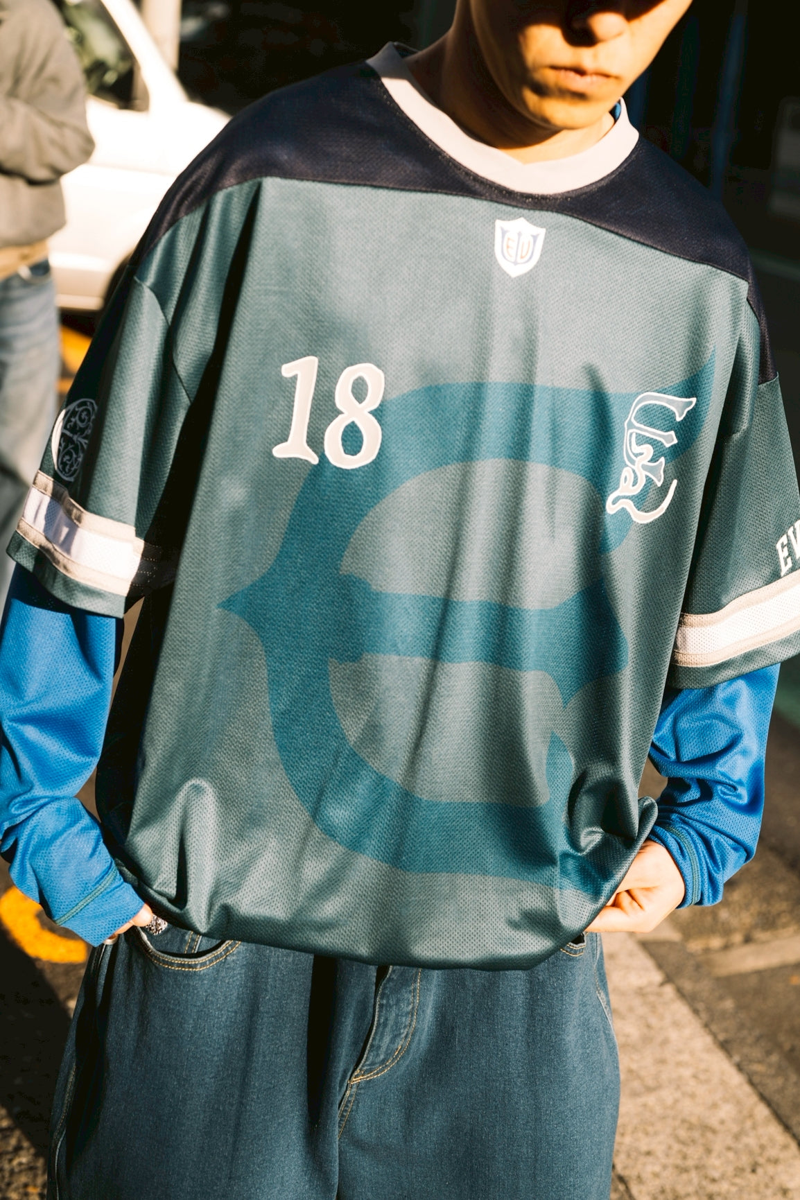 OHAKO ROSTER TEE - GREEN/NAVY