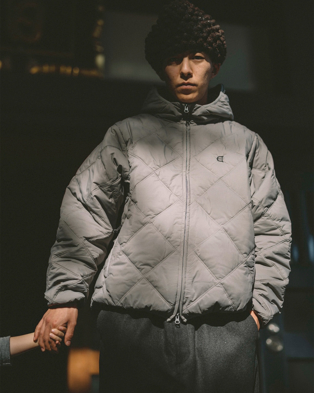 LIGHT QUILTED DOWN JACKET - BALCK