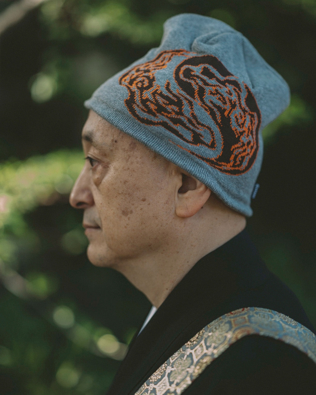 YIN-YANG FIRE BEANIE - BLACK