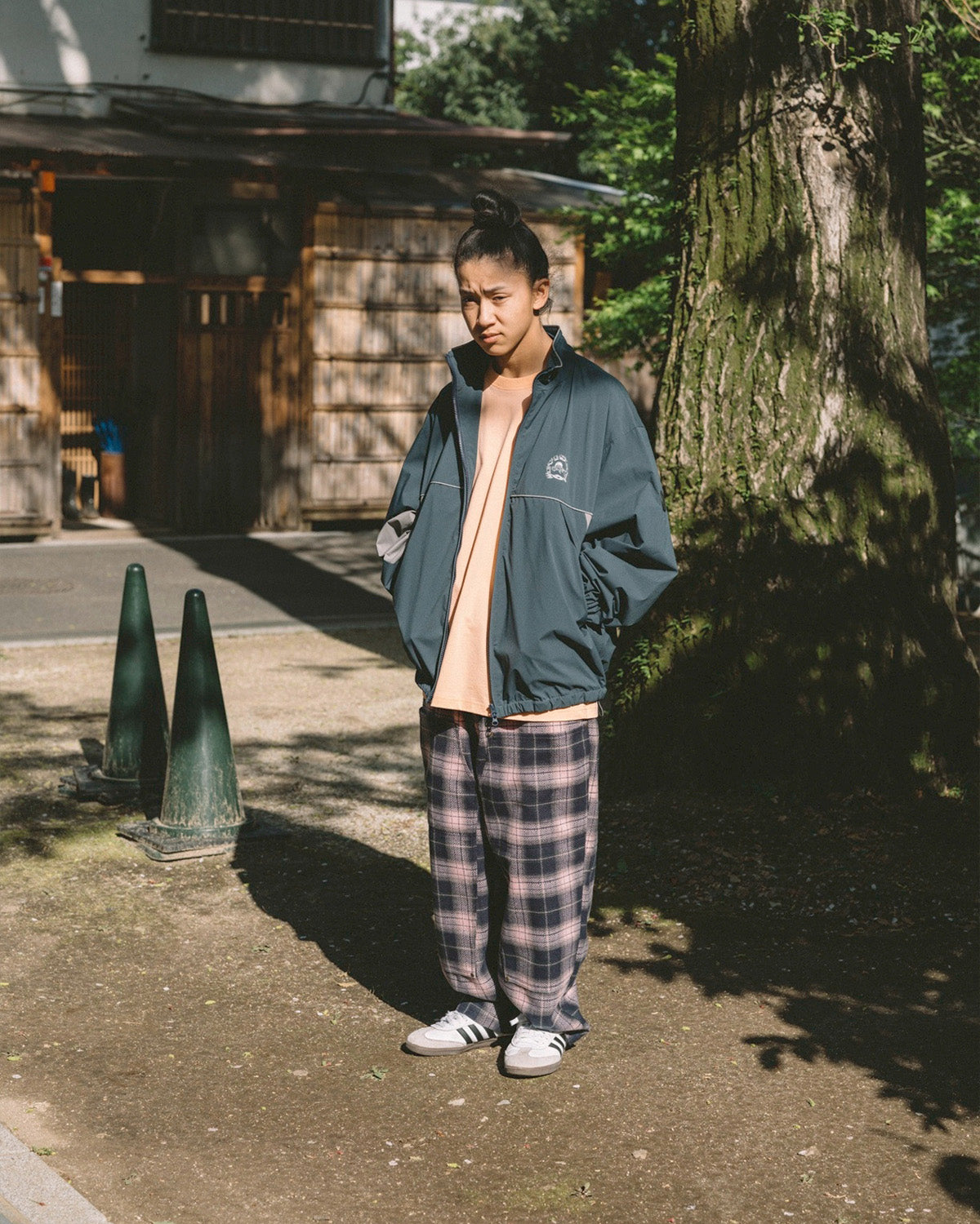 EVIFUJI NYLON JACKET - GREY – Evisen Skateboards ゑ (エビセン