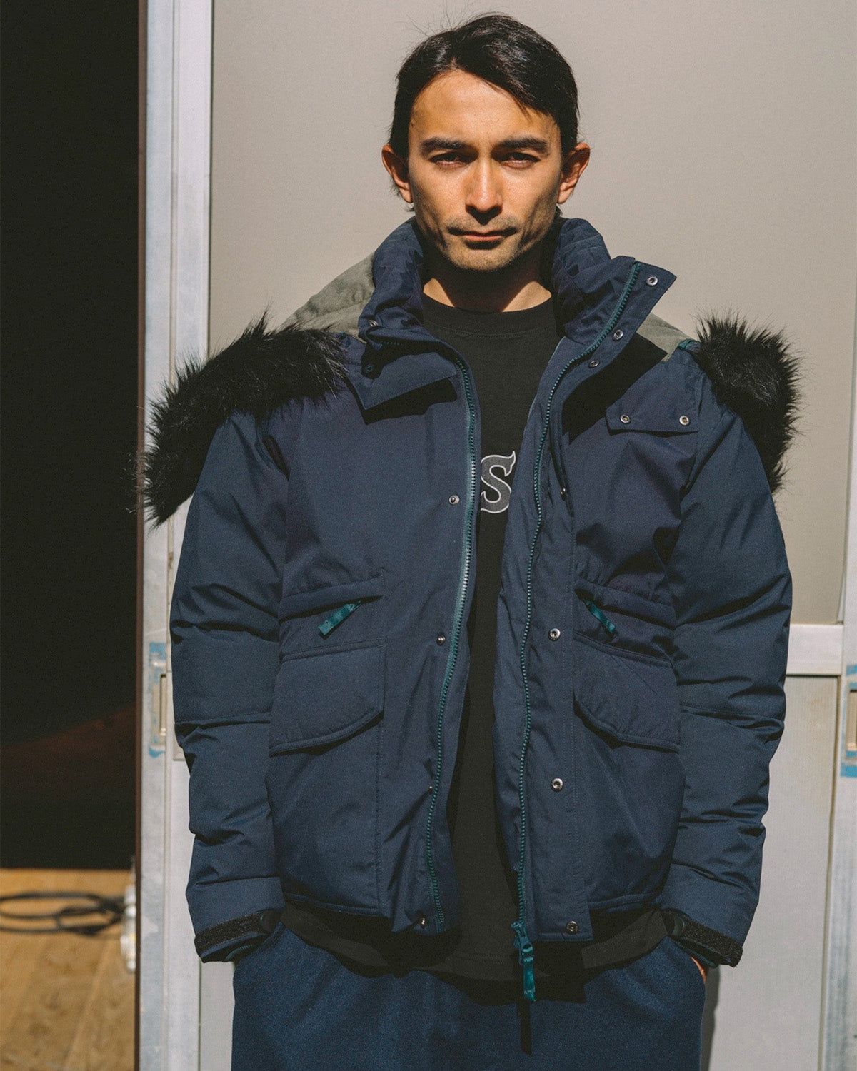 3-WAY N3B EVI DOWN JACKET - BEIGE – Evisen Skateboards ゑ