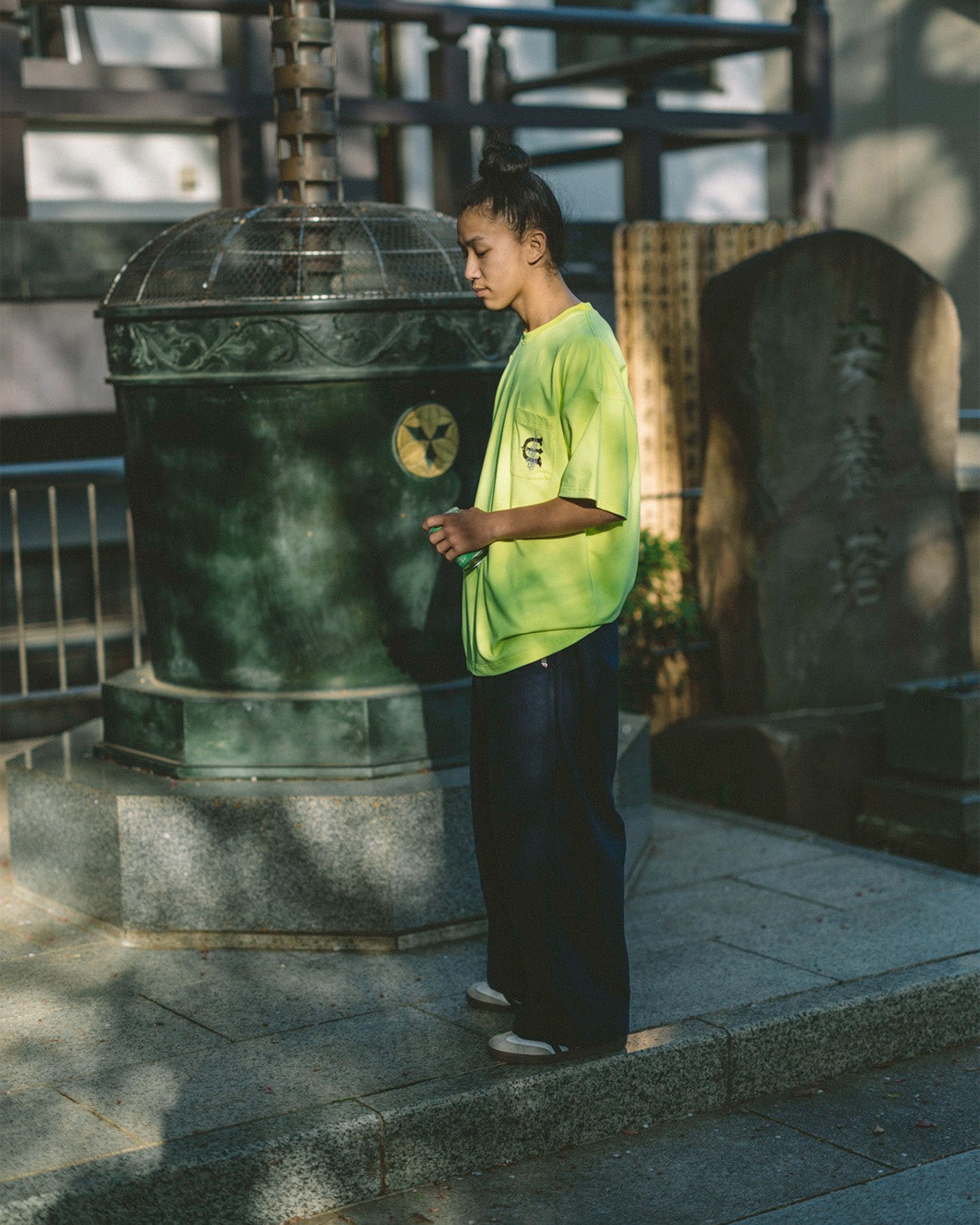 2-WAY WOOL WIDE PANTS - NAVY