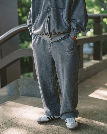 LOGO SWEAT PANTS - CHARCOAL