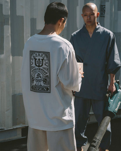 BEST MATCH POCKET LS TEE - WHITE