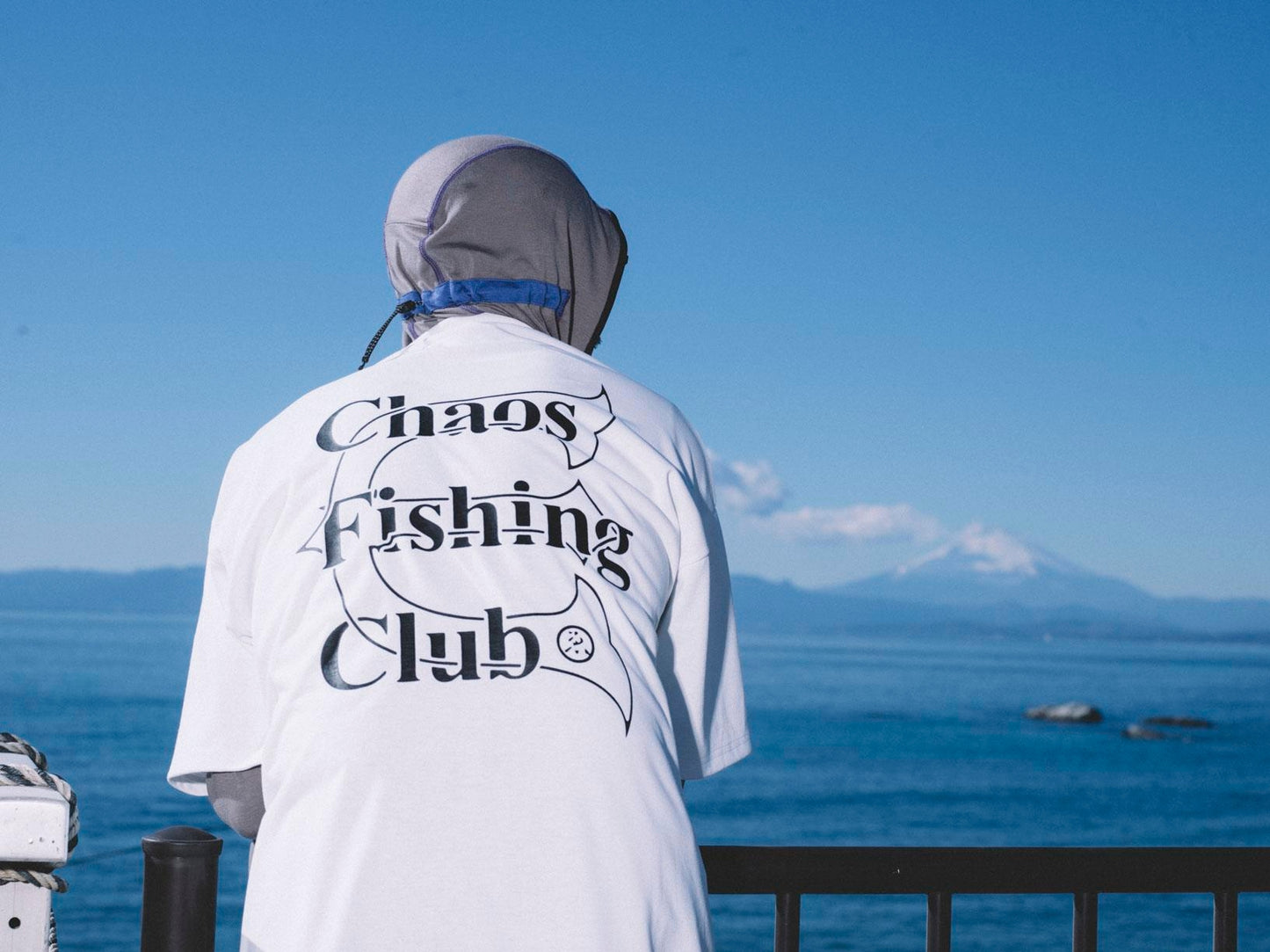 Evisen / Chaos Fishing Club DRY LOGO TEE - BLACK