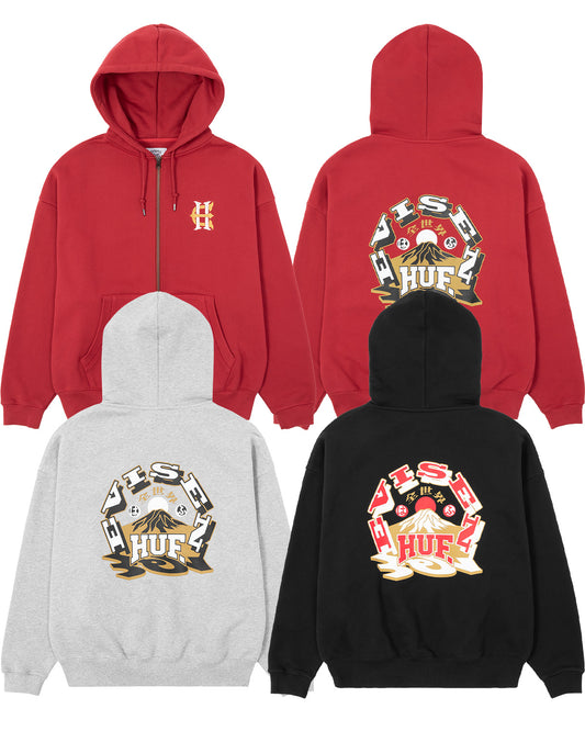 HUF x EVISEN HUFUJI ZIP HOODIE